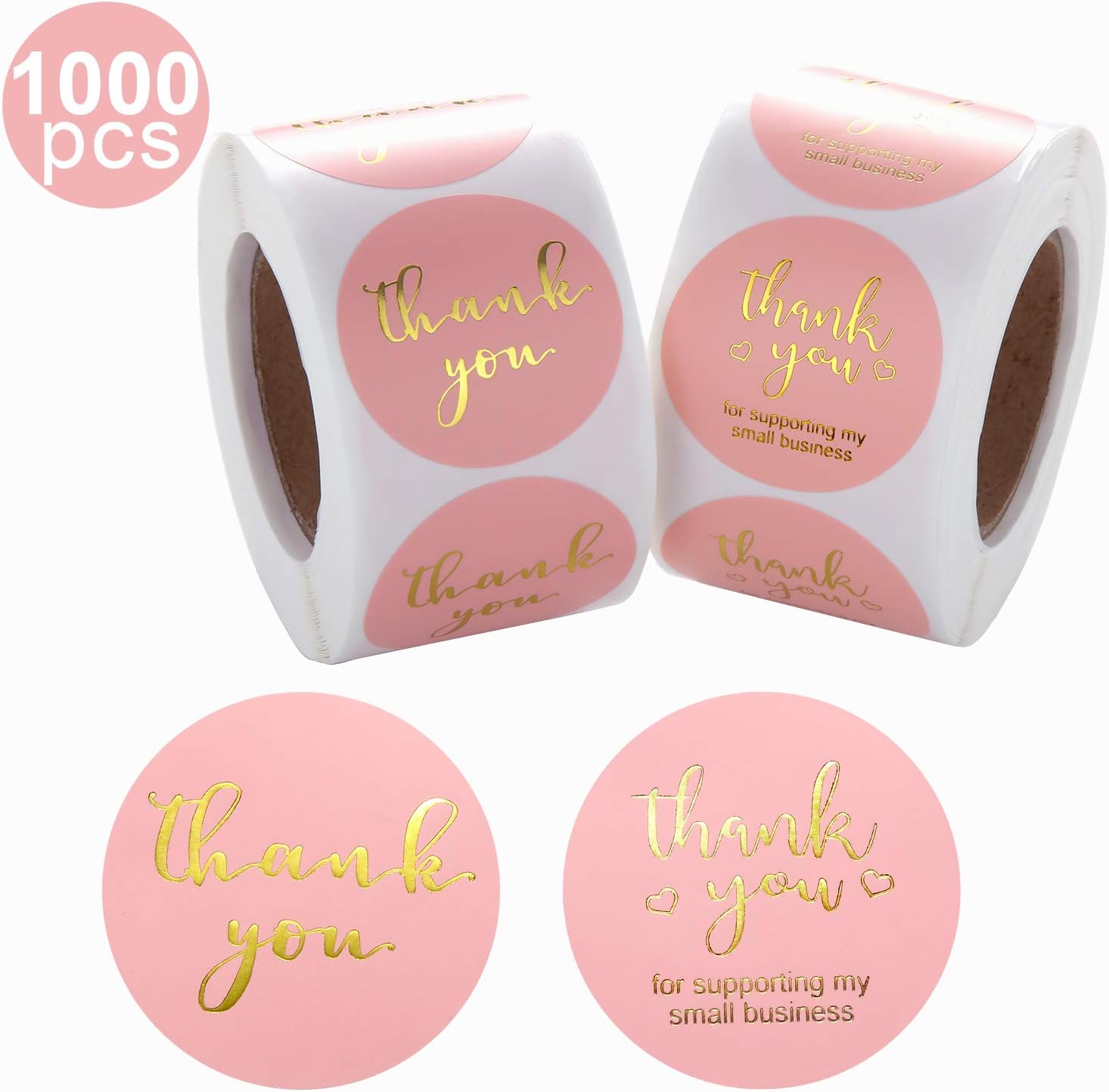 Scrapbooking Paper Crafts 500x Thank You For Your Order Stickers Gold Foil Seal Labels For Small Shop Candiidonline Com