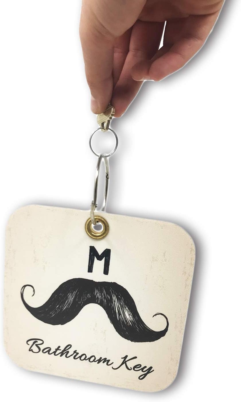 Pro Image Large Restroom, Pass Key Holder wKey Ring Cool Design, Multi Color - Image 3