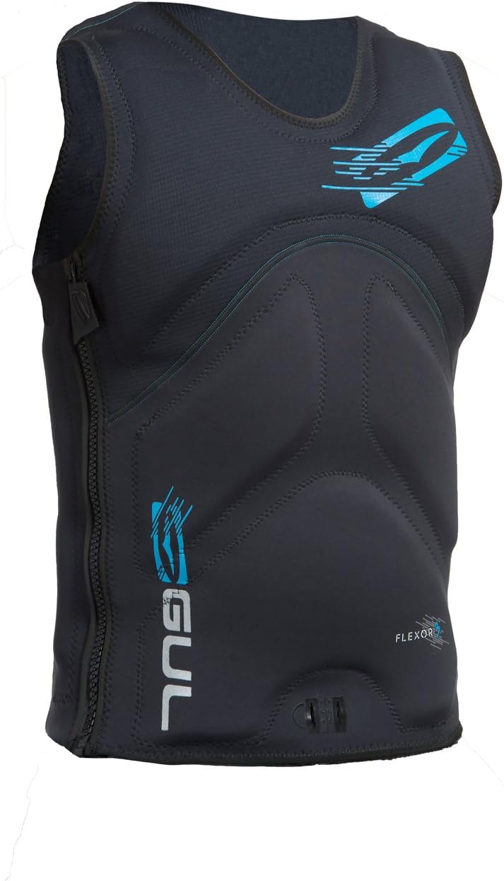 Gul Flexor Iii Watersports Waterski Jetski Wakeboarding Safety Impact Vest - Top Black Crip - Unisex - Easy Stretch