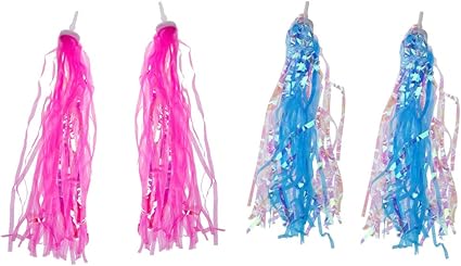 pink handlebar streamers