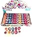 Hasbro - My Little Pony 10 Piece Self-inking Stamps Stampers Pencil Topper, Multicolored Small Rubber Round Stamps