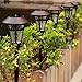 GIGALUMI 6 Pack Super Bright Solar Lights Outdoor Waterproof, High Lumen Solar Garden Lights, Metal Solar Pathway Lights Outdoor, Solar Sidewalk Lights for Yard, Patio, Landscape, Walkway