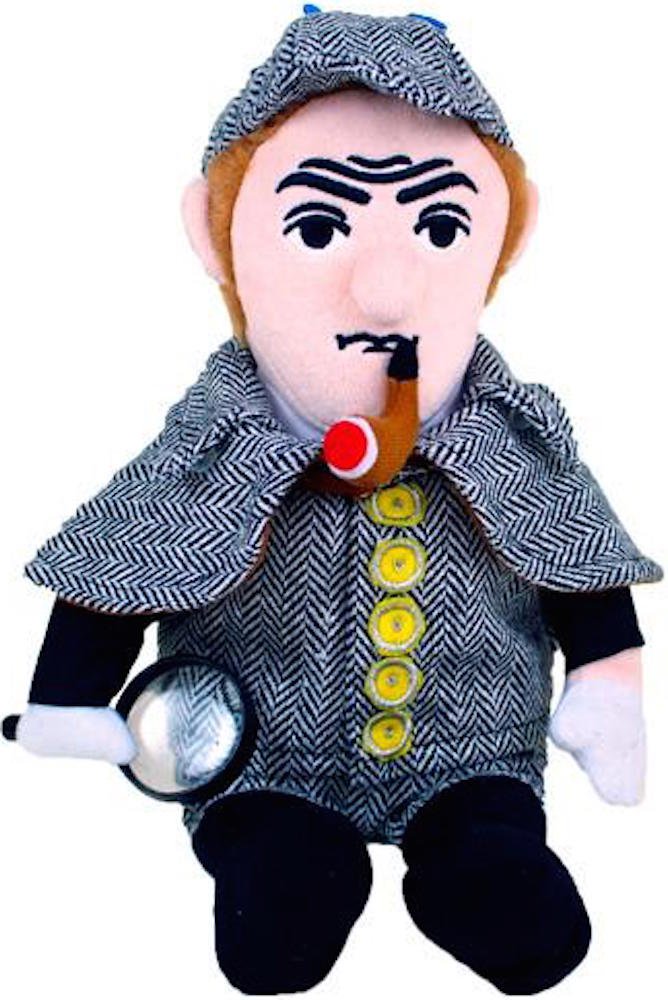 The Unemployed Philosophers Guild Sherlock Holmes Little Thinker - 11" Plush Doll for Kids and Adults