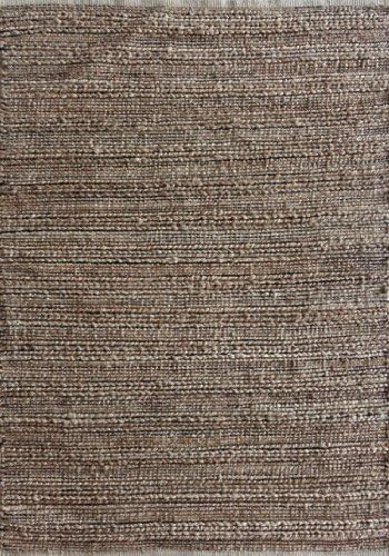 Addison and Banks AMZ14 Naturals Solid Pattern Cotton/Jute Area Rug, 5-Feet by 8-Feet, Taupe/Gray