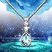 Pealrich “Angel Tear” Fashion Jewelry Pendant Love Necklace with Swarovski Crystal, Love Gifts for Women /Girlfriend (Blue)
