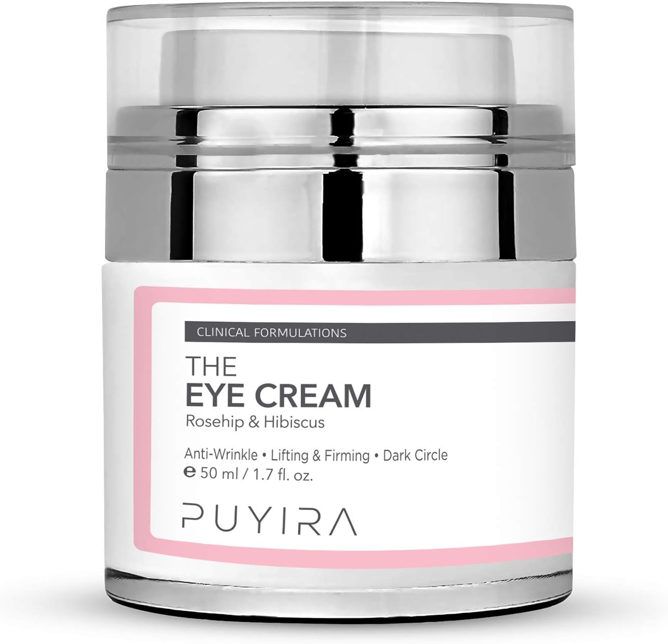 PUYIRA Rosehip Eye Firming Anti-Wrinkle Cream Moisturizer, 1.7 oz, with Rosehip Oil and Hibiscus Flower Extra, vitamin C, Hypoallergenic Cream to Reduce Fine Lines & Wrinkles and Brighten Dark Circle