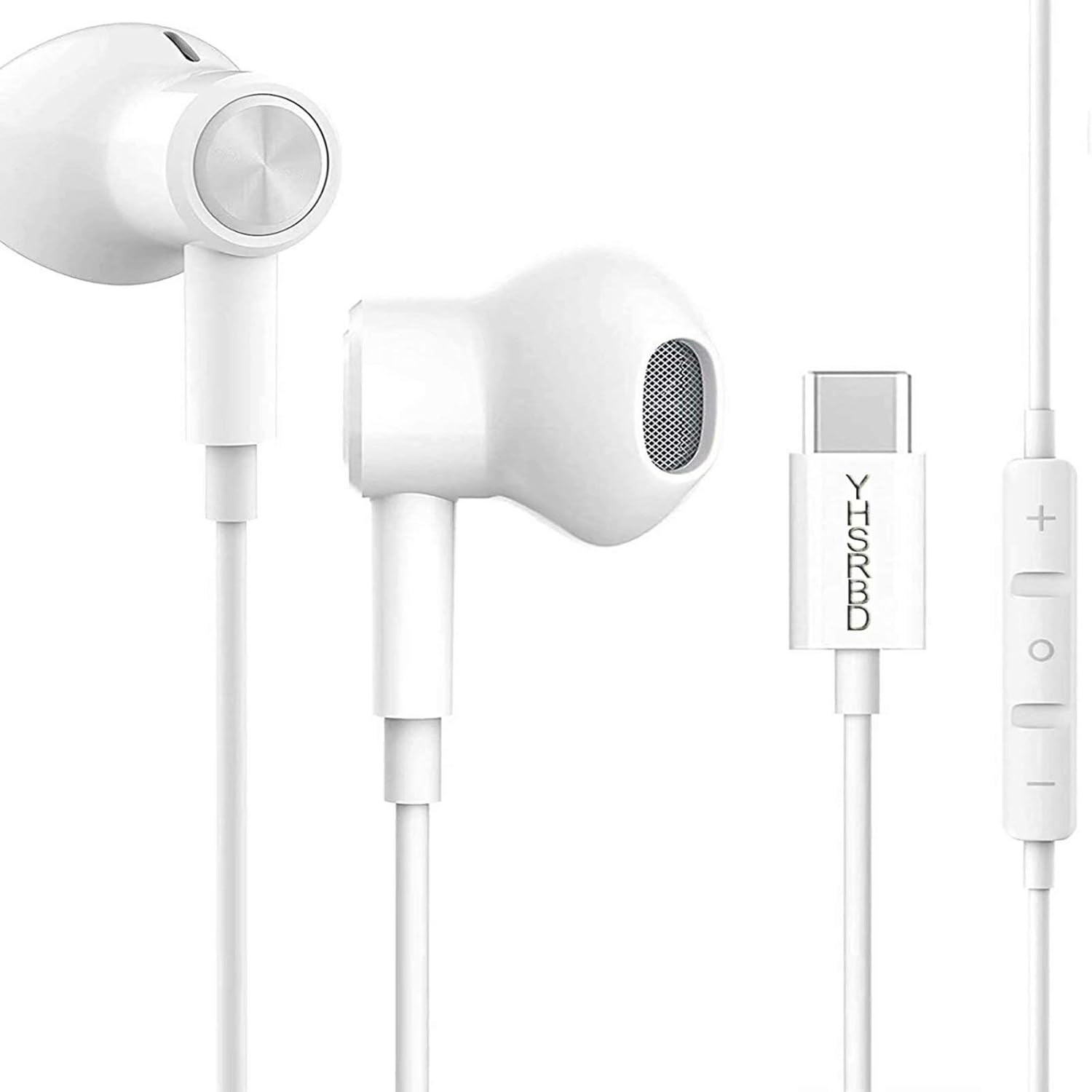 USB C Headphone HiFi Stereo in Ear USB C Earbuds Type C Headphones with