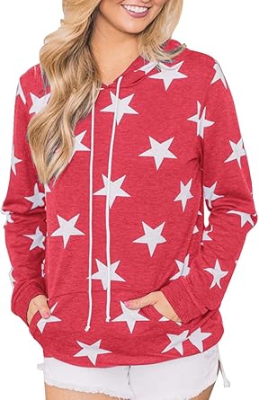 star print hoodie
