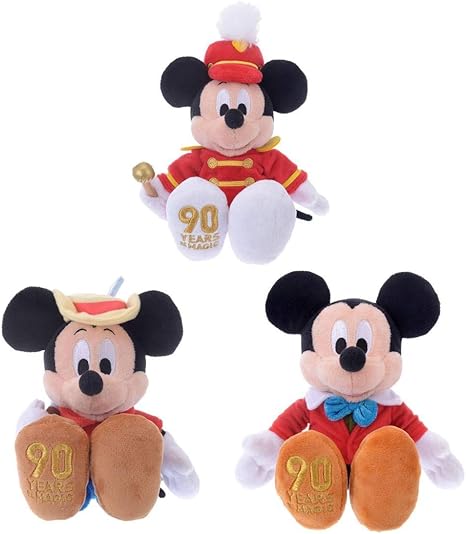 Amazon ディズニーストア ミッキー 90周年記念 ぬいぐるみ ３個セット Mickey Film Collection ミッキーマウス クラブ クリスマスキャロル ぬいぐるみ ホビー