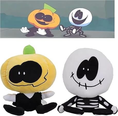 Amazon Com Gindu 2pcs Fnaf Pump And Skid Plush Toy 30cm Soft Stuffed Fnaf Plush Set Spooky Month Skid And Pump Plushies Doll Ideal Gift For Fans Kids Toys Games