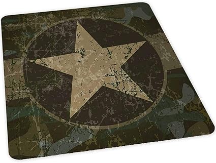 Alfombra para silla de piso duro, diseño sucio, con una estrella en