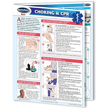Choking & CPR Guide- First Aid Guide Quick Reference Guide by Permacharts