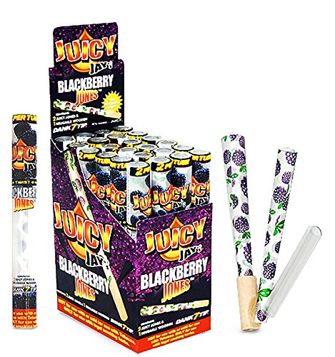 1 of 2 Pack of Juicy Jay's Blackberry Jones. Comes with 2 Juicy Cones and 1 Reusable Wodden Tip! + Beamer Sticker