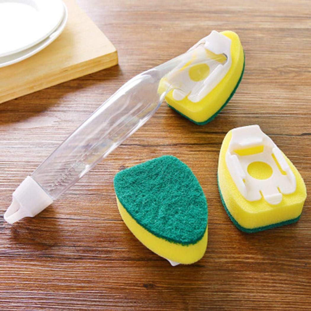 Pagacat New Non-sticky Dishwashing Multi-functional Dishwashing Sponge Brushes