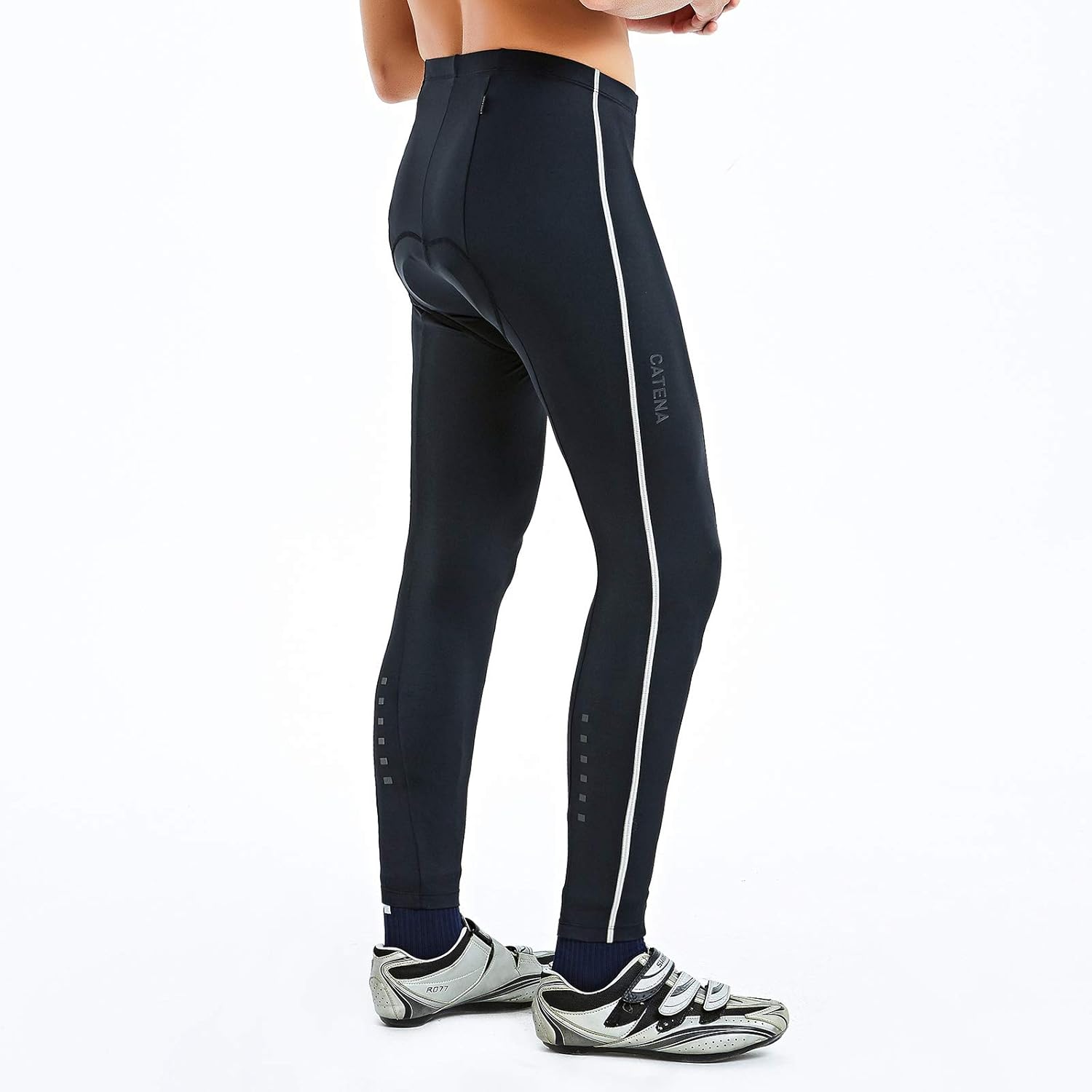 CATENA Men's Cycling Tights 3D Padded Bike Pants Compression Breathable Bicycle Trousers: Clothing