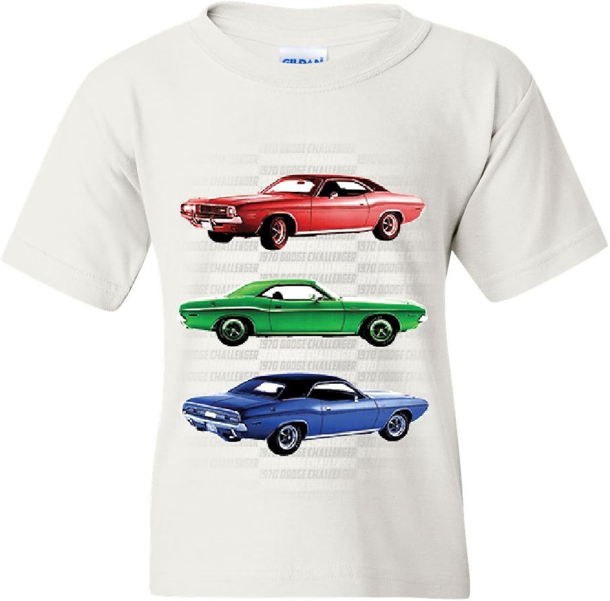 Tee Hunt 1970 Dodge Challenger Youth T-Shirt 1st Gen T/A Classic Muscle Car