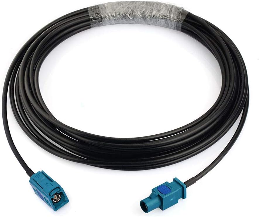 Bingfu Fakra Z Female to Male Vehicle Aerial Antenna Extension Cable 5m for Car Stereo Android Head Unit GPS Navigation FM AM Radio Sirius XM Satellite Radio 4G LTE TEL Telematics Bluetooth Module