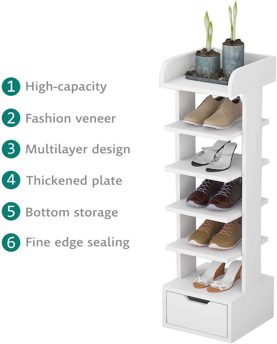bamboo shoe rack amazon on Amazon Com Wooden Shoe Rack Hallway Storage Stand 6 Tiers Shoe Rack Organizer Suitable For Small Spaces White Small 1 Home Improvement