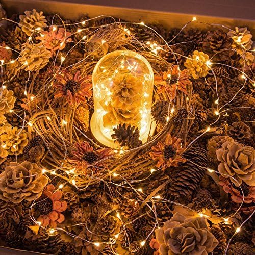 40 LED Micro Silver Wire Indoor Battery Operated Firefly String Lights by Wow Party Supplies