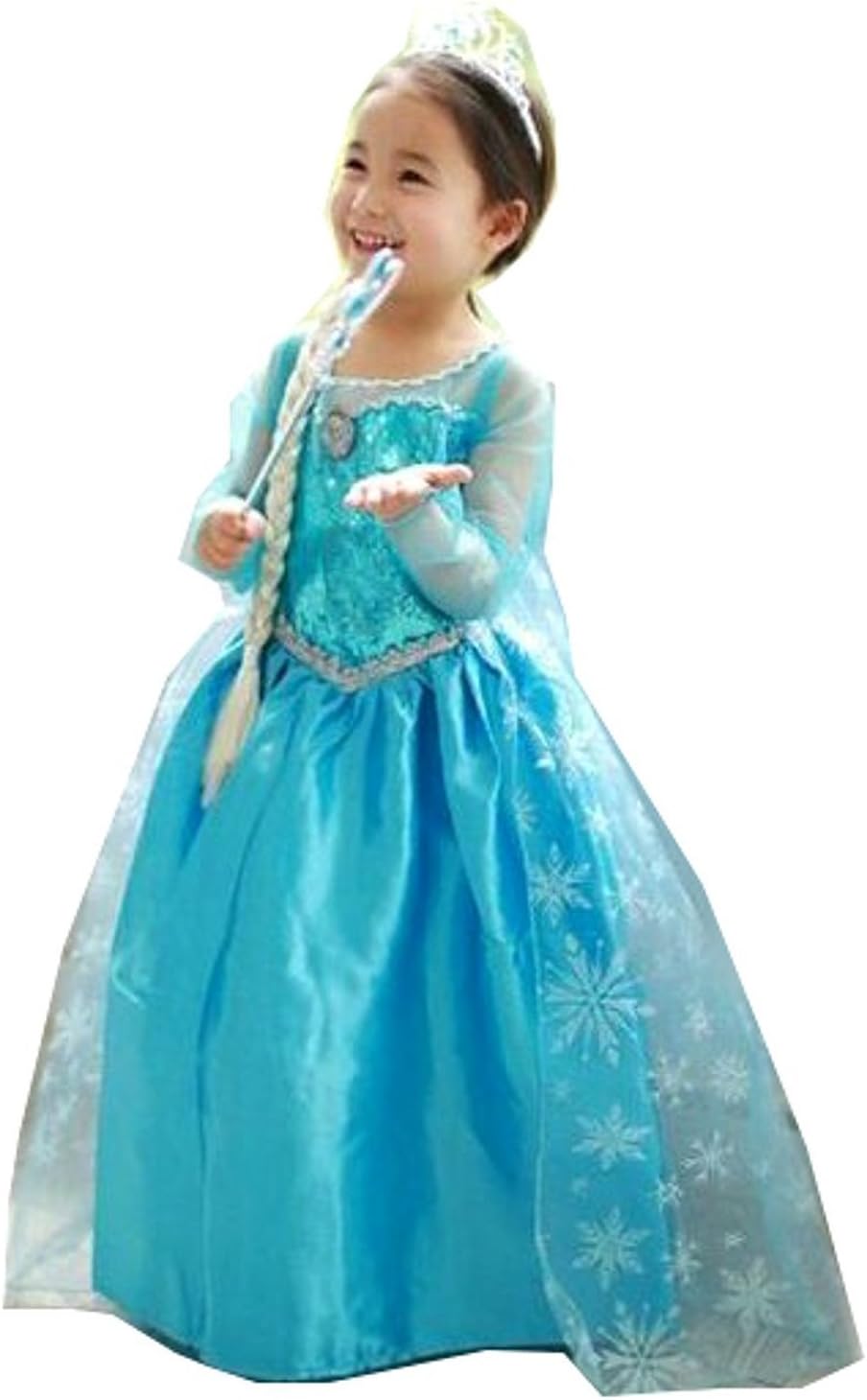 Winnie Baby Ice Queen Elsa Gown with Attached Snowflake Cape 2/3t