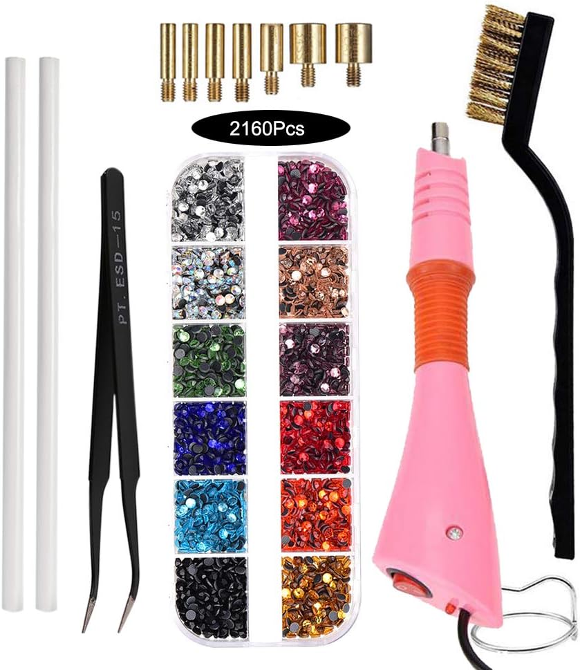 Hotfix Applicator Kit,Bedazzler Kit with Rhinestones with 7