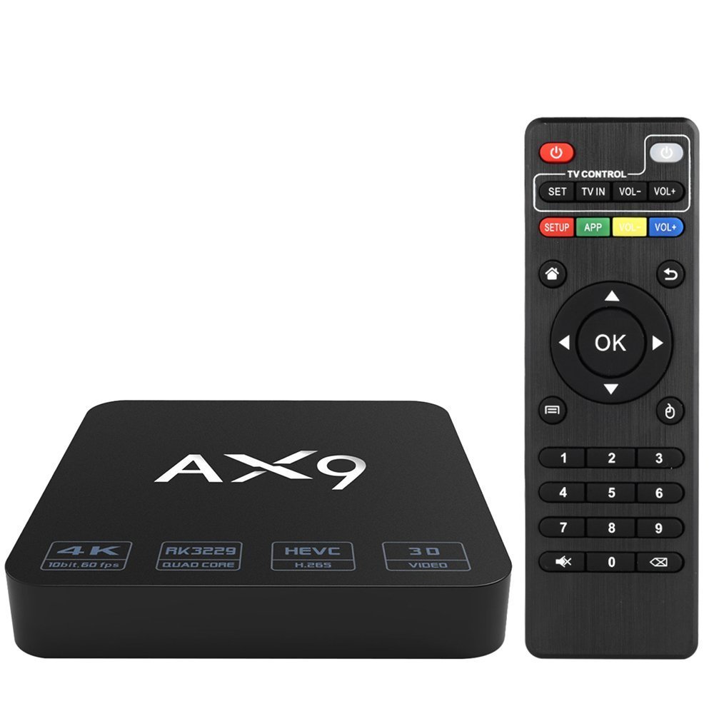 Modelo Smart Android TV BOX by ANTSIR AX con K HD Rockchip