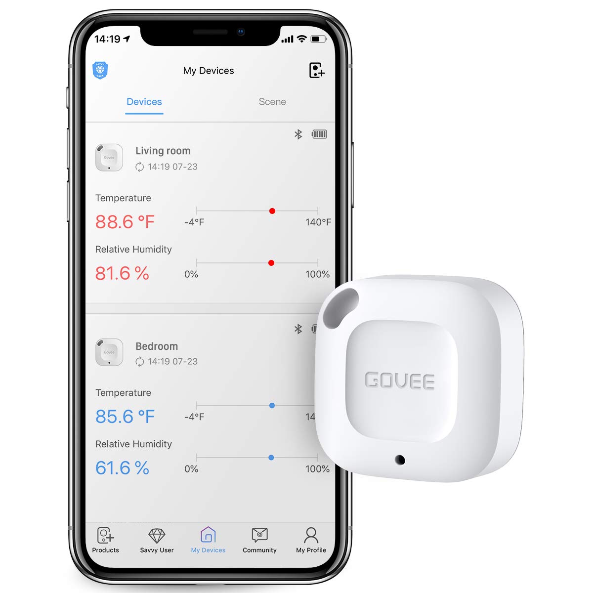 Amazon.com: Govee Bluetooth Thermometer&Hygrometer, Mini Accurate