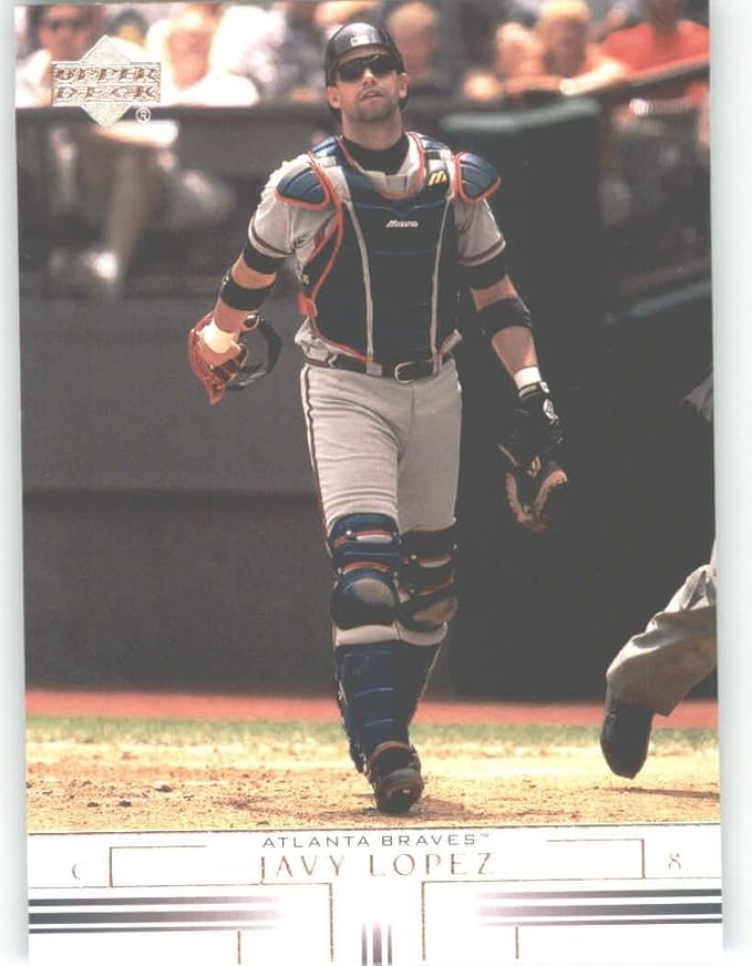 2002 Upper Deck 640 Javy Lopez Atlanta Braves Baseball Card Amazon