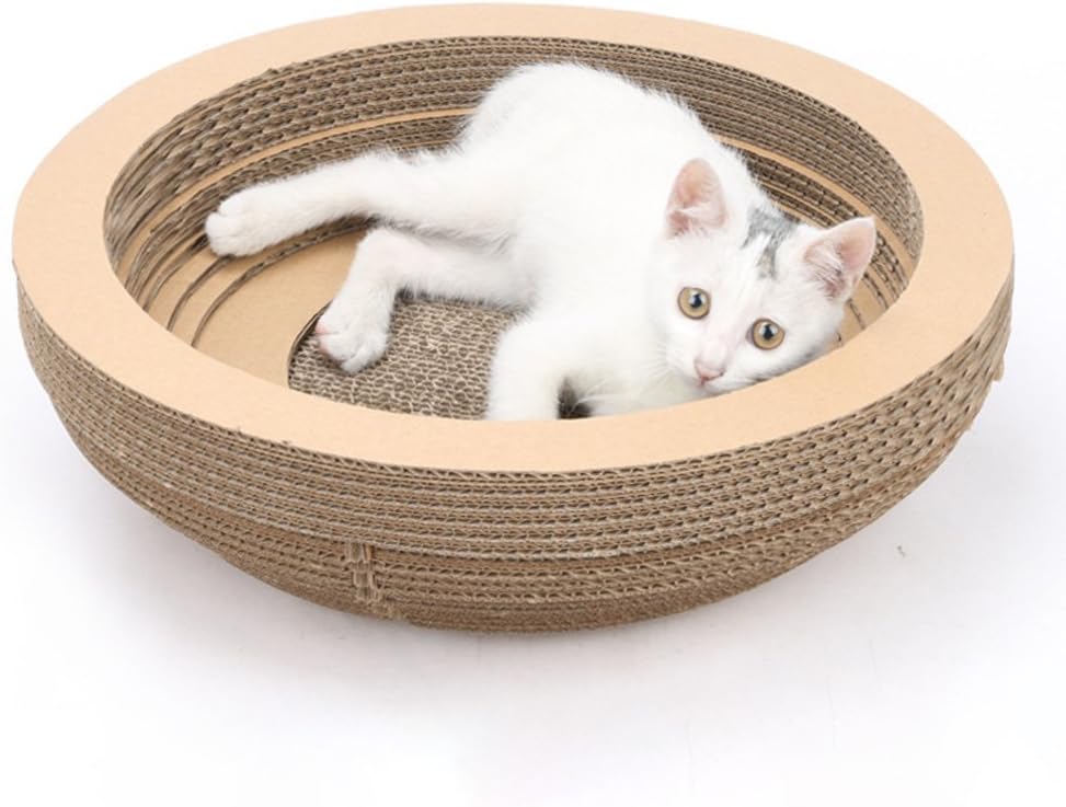 cat scratching bowl