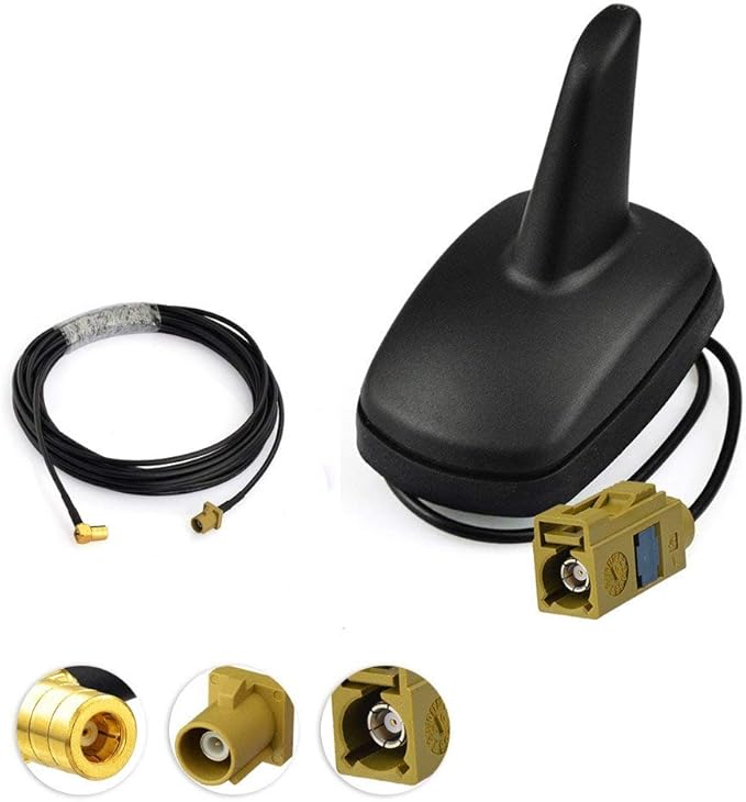 Eightwood Shark Fin Satellite Radio Antenna Fakra K Curry Female with