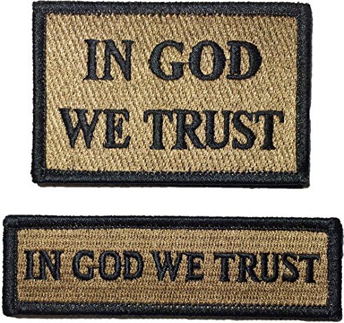 Tactical in GOD WE Trust and Tab Patch - Coyote Tan - by Ranger Return ((in-GOD-WE-TRST-ATAB-COYT)