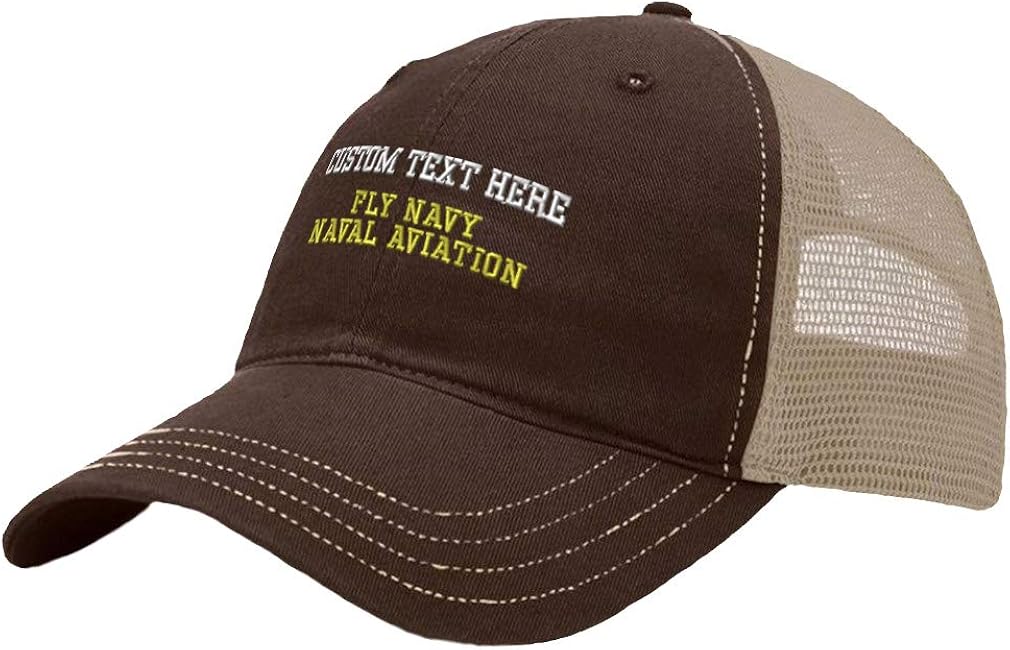 Custom Baseball Cap Fly Navy Naval Aviation Embroidery Cotton Soft Mesh