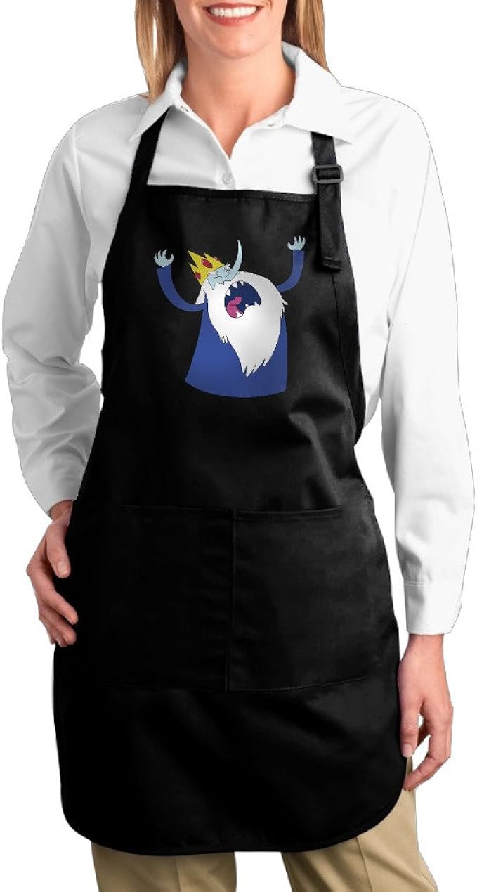 Amazon Co Jp Fairyland エプロン アドベンチャー タイム Adventure Time カフェエプロン キャンバスエプロン ブラック One Size 服 ファッション小物