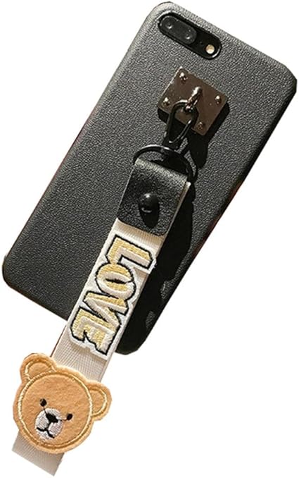 Amazon Co Jp Lanjp Iphone 7 Plusケース 金属風 ネックストラップ付き リングペンダント タッセル 男女兼用 ファッション 立体的 個性的 かっこういい スマホカバー バックカバー アイフォンケース 英字柄 おしゃれ カップルケース 短 熊ちゃん 家電 カメラ