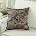 Pack of 2, CaliTime Supersoft Throw Pillow Covers Cases for Couch Sofa Home Decor, Vintage Damask Floral, 18 X 18 Inches, Coffee