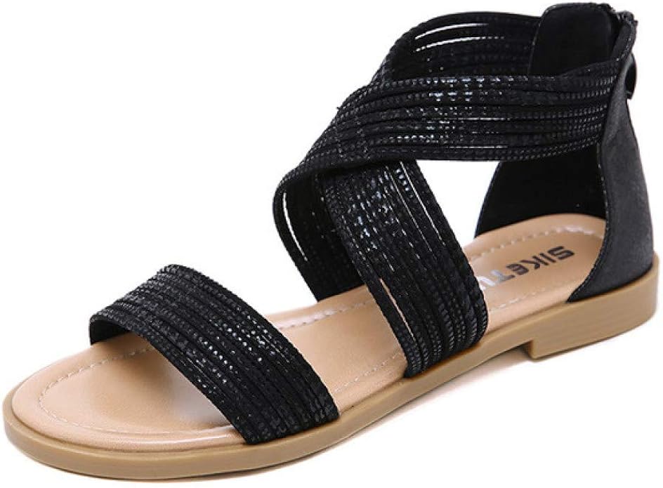 comfortable flat dress sandals