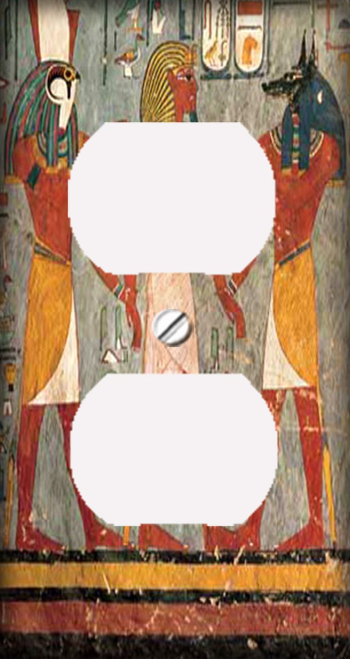 Anubis and Horus Egyptian Outlet Cover ThenLevel