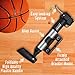 Mini Bike Pump Portable: Presta and Schrader: Road, Mountain, and BMX Hand Pump with Mounting Bracket, Sports Needle, and LED Bike Light 120 PSI By Genius Pump