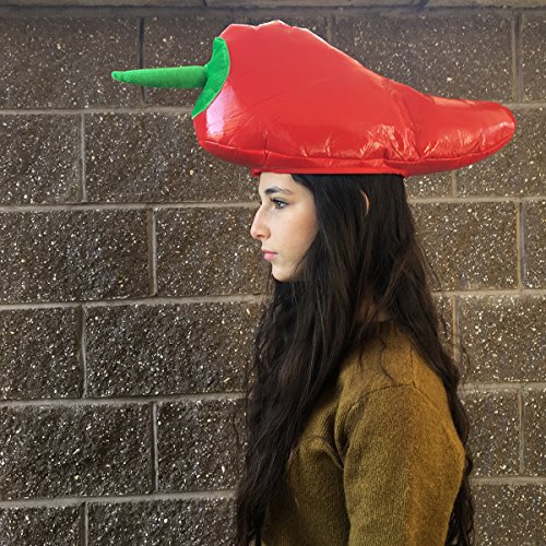 Red Pepper Hat - Adults Cinco De Mayo Party Hats - Novelty Hats by Funny Party Hats