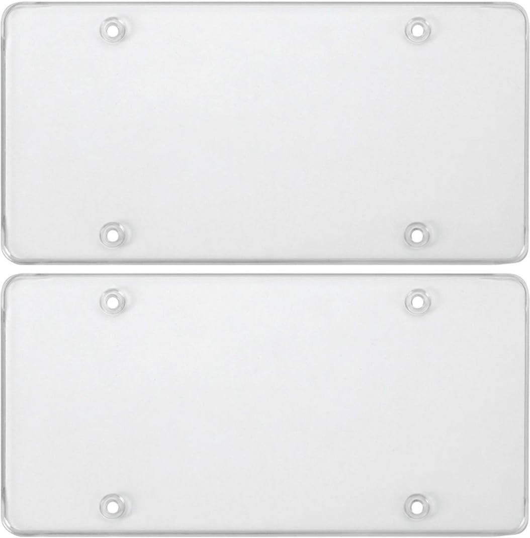 Cruiser Accessories 76100 Tuf-Shield Clear Flat License Plate Cover (2 Covers)
