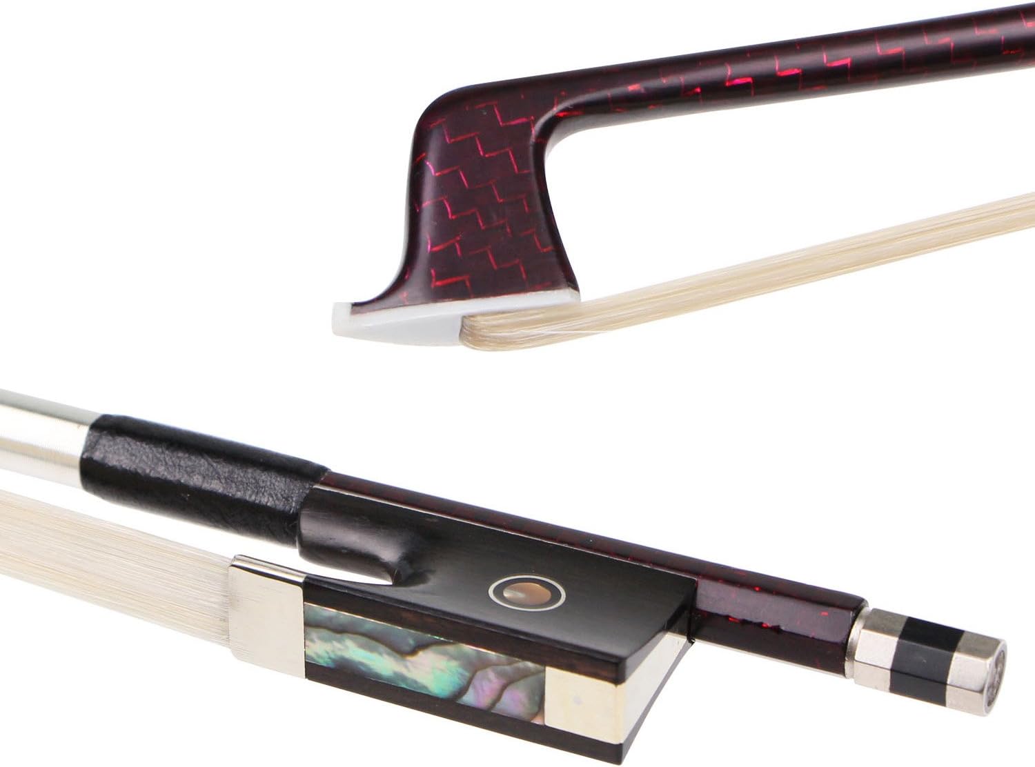 String House SY503 Red Carbon Fiber Violin Bow 4/4 Full Size Amazon.ca