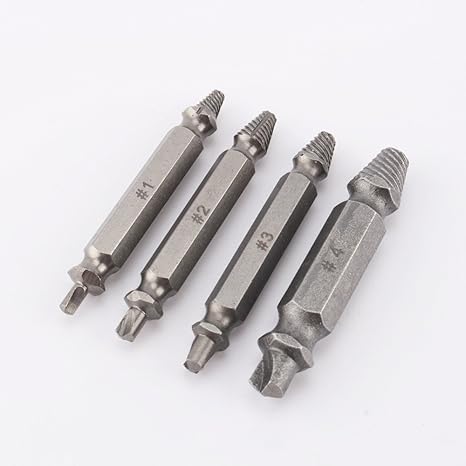 Generic 4pcs/lot screw Extractor Drill Bits Guide Set Broken Bolt Remover Easy Out