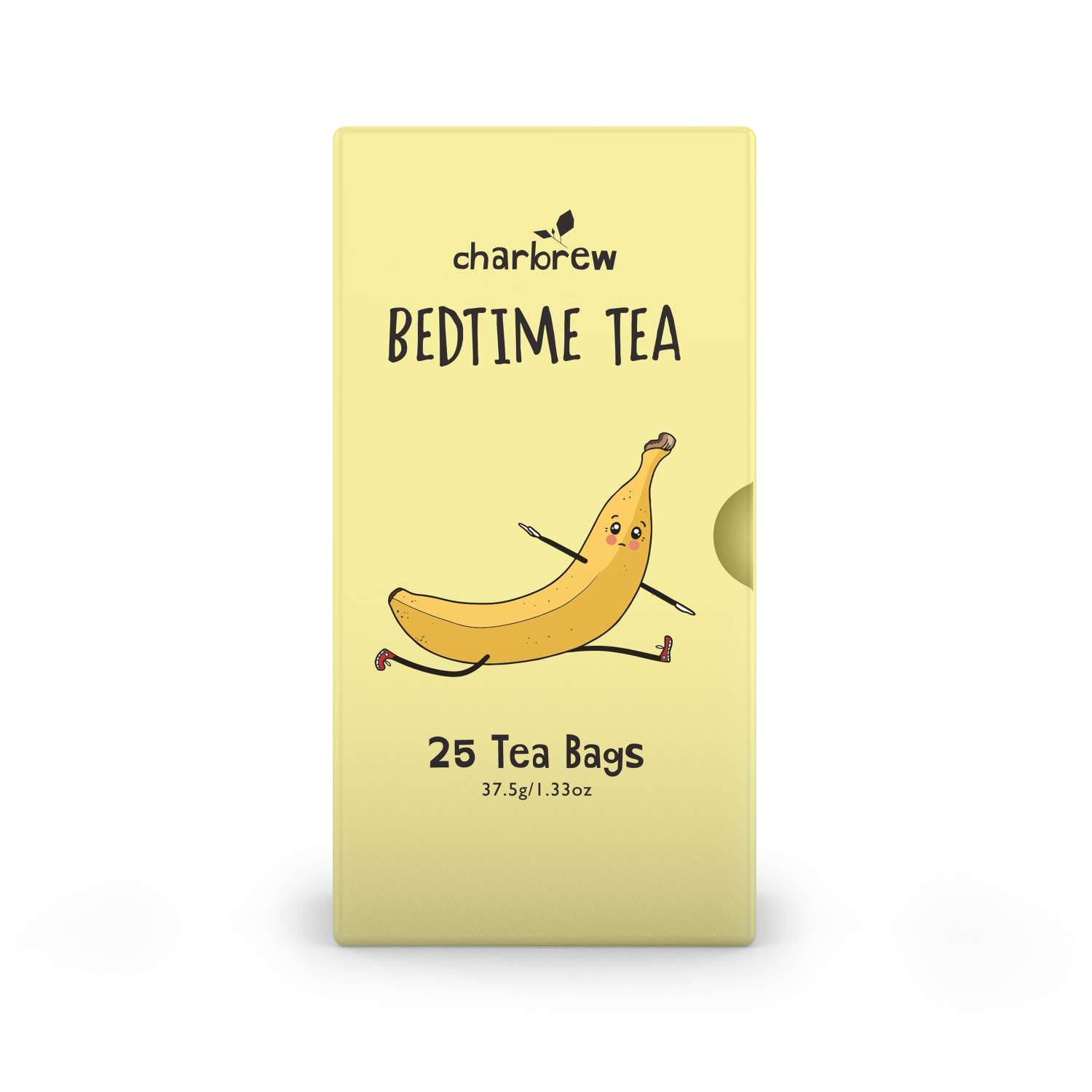 CharbrewDecaffeinated Tea - 4 Boxes of 25 Decaf Teabags Each (150g/5.3oz) 100 Day Supply Bedtime Tea - Naturally Decaff Caffeine Free Healthy Tea for Silent Sleepiness