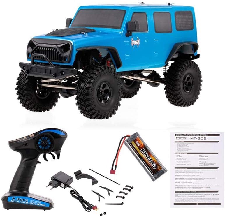 ELVVT 1:10 RGT Large Remote Control Violent Drift Off-road Racing 15Km/h 2.4G 4WD RC Rock Crawler Off-road Monster Climbing Car Birthday For Children And Adults 49 * 25 * 23cm