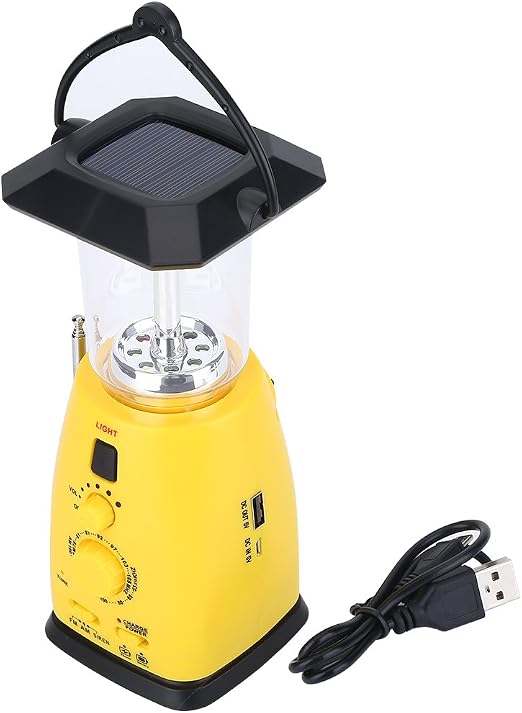 Amazon.com: Emergency Camping Lantern, Hand Crank Solar Camping Lantern