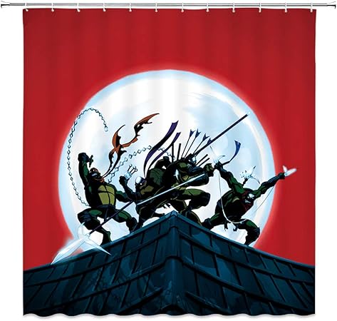 Amazon Com Teenage Mutant Ninja Turtle Shower Curtain Animation