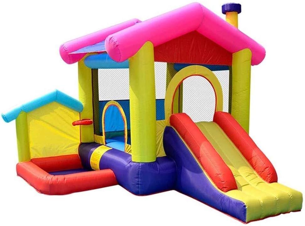 WHTBB Inflatable Bouncer with Blower Kids Bounce House with Slides Bouncy Jumper House for Party Gift