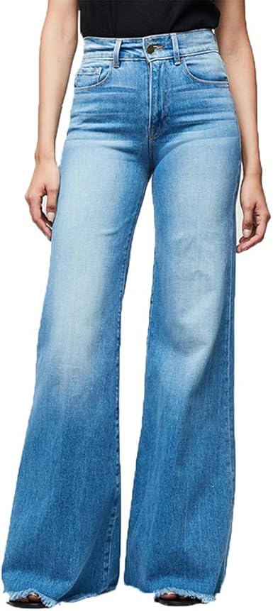 calça jeans feminina cintura alta boca de sino