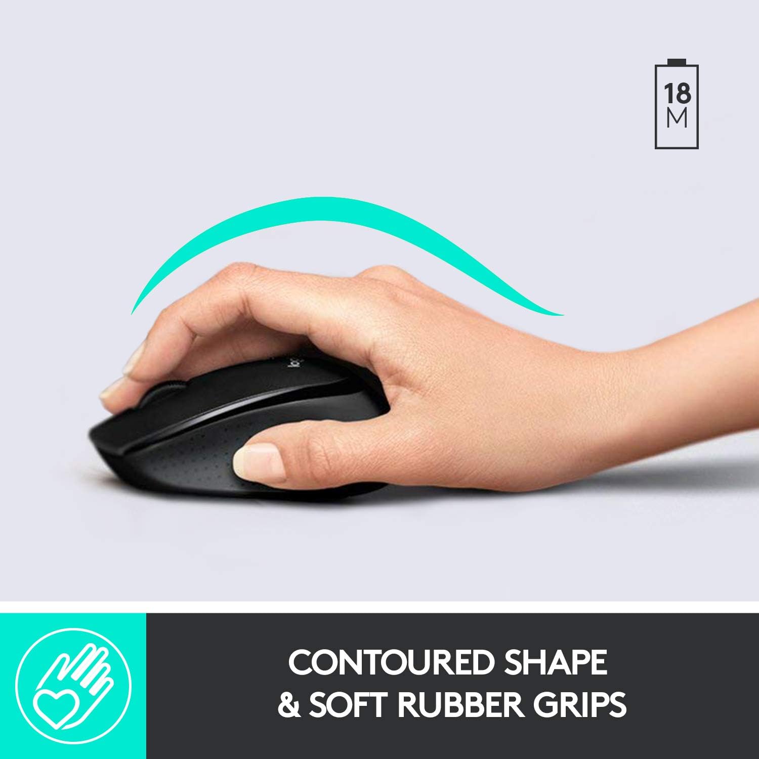 Logitech MK345 Wireless Combo Full-Sized Keyboard with Palm Rest and Comfortable Right-Handed Mouse - Black: Computers & Accessories