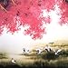 King Silk Art Handmade Embroidery Japanese Cranes & Pink Cherry Blossoms 37206